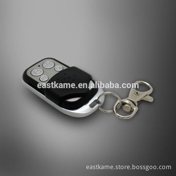 2 Gang Black Crystal Glass Panel Touch Wall Light Switch With Mini Remote Control